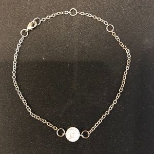 Silver Bracelet with Gem